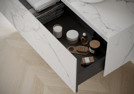 Тумба под раковину Sancos Stone ST120SV 120х50 подвесная цвет белый